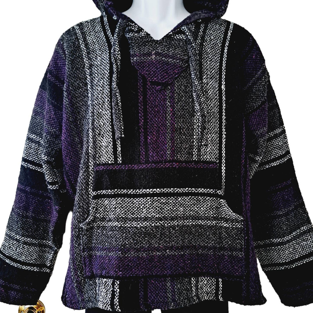 Purple & Grey Baja Hoodie Size S/M